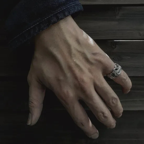 日本唐草指環｜Japanese Arabesque Ring(手工訂製款)