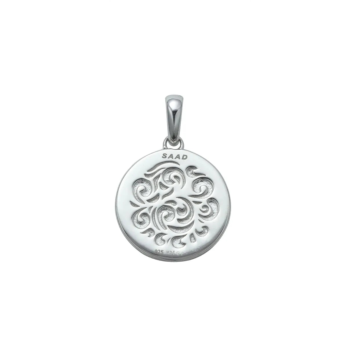 鎏金日耀之墜｜Kingman Turquoise Sun Symbol and Arabesque 24K Gold Plated Pendant